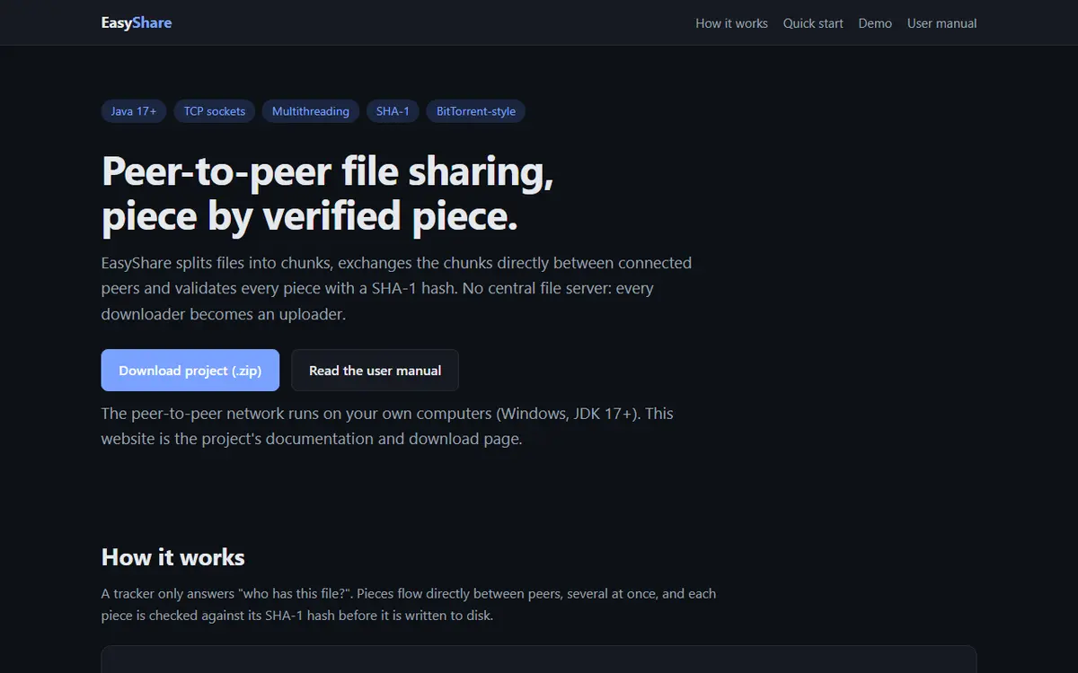 Screenshot of EasyShare